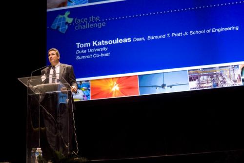 Master of ceremonies, Dean Tom Katsouleas